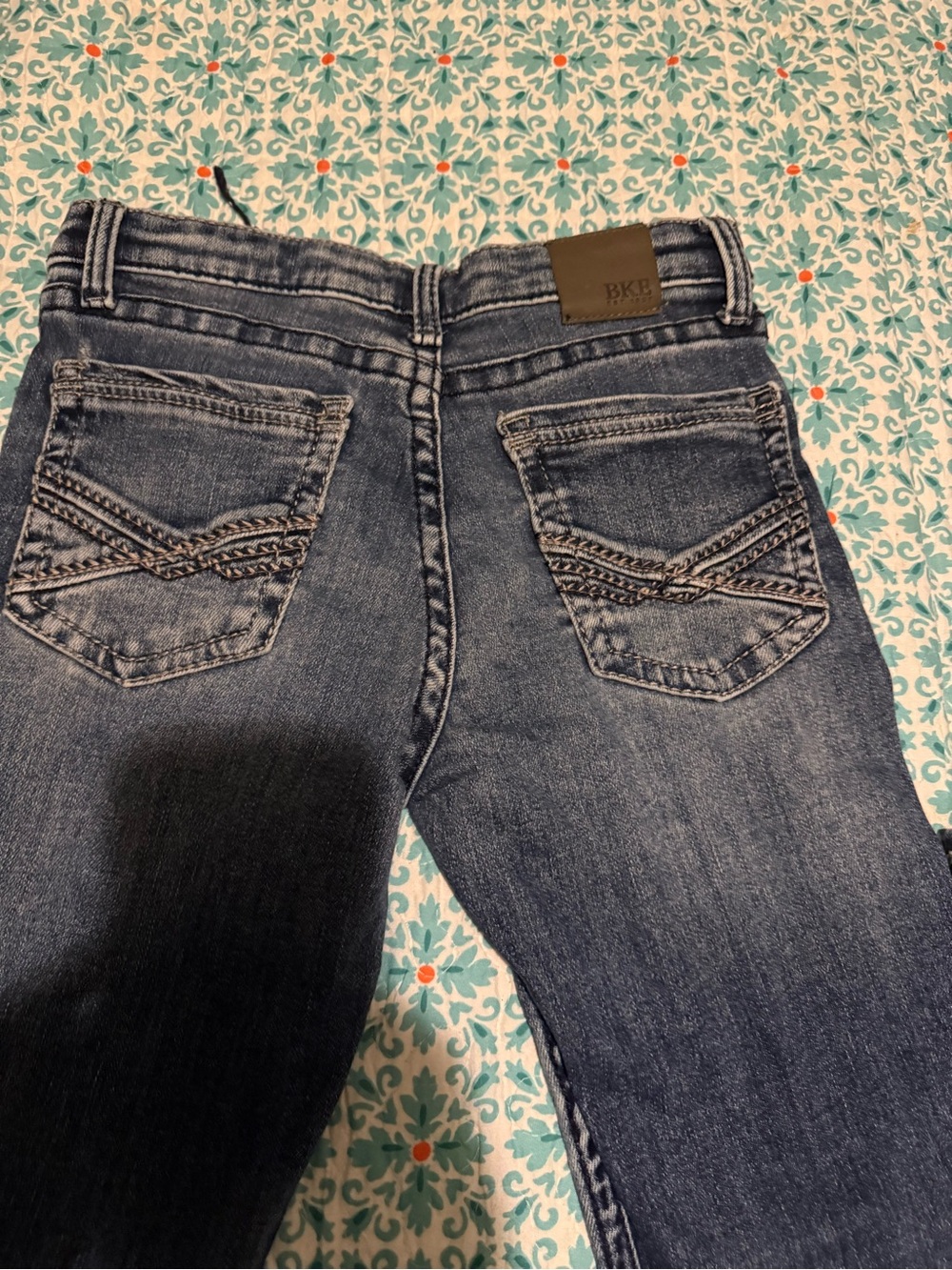 BKE Women's Faded Indigo Skinny Jeans